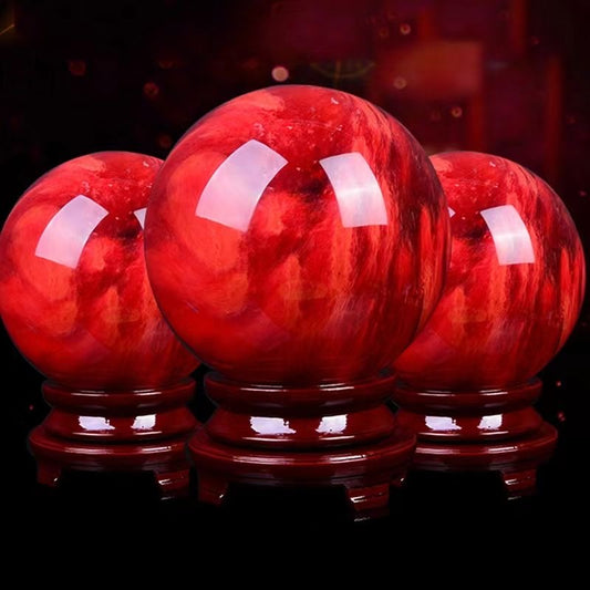 Empowerment Red Crystal Sphere