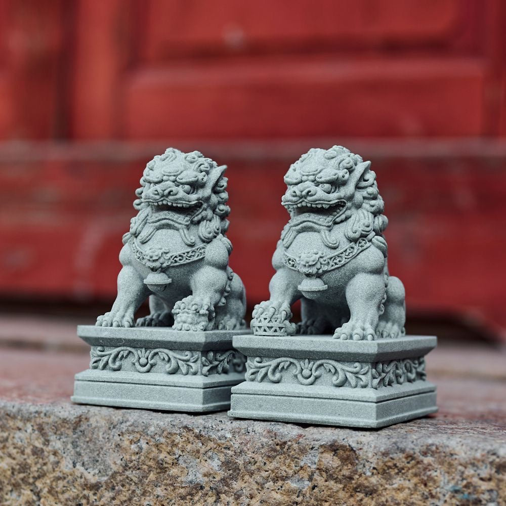 Sacred Stone Lion Guardians