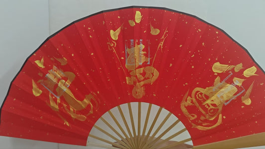 Blessed Hand-Painted Fan